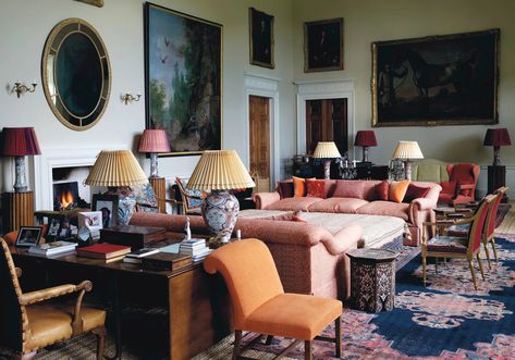 ‘A beady eye for the beautiful’ — the collection of Jasper Conran | Christie's Castle Apartment, Wardour Castle, English Castles, Jasper Conran, Apartment House, English Furniture, English Design, Large Dining Room, English Country House