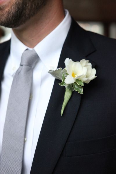 Black Suit Grey Tie, Elegant Boutonniere, Salt Lick Bbq, Vintage Romantic Wedding, Groom Suit Grey, Salt Lick, A League Of Their Own, League Of Their Own, Tan Wedding