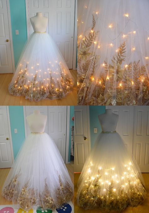 Light Up Dresses, Fancy Clothes, Angel Costume, Light Dress, Fantasy Gowns, Fairytale Dress, Beautiful Gowns, Fancy Dresses, Tulle Dress