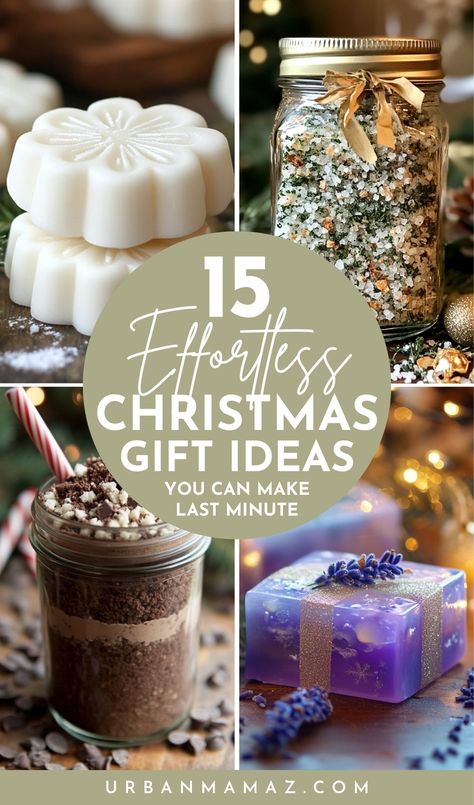 Looking for effortless Christmas gift ideas you can make last minute? Check out this ultimate list of 15 last minute DIY Christmas gift ideas everyone will love! Christmas Ball Gift Ideas, Batch Gift Ideas, Small Christmas Present Ideas, Last Minute Holiday Gift Ideas, Diy Christmas Gifts Last Minute, Last Minute Gift Ideas Christmas, Homage Christmas Gifts, Simple Cheap Christmas Gift Ideas, Last Minute Homemade Gifts