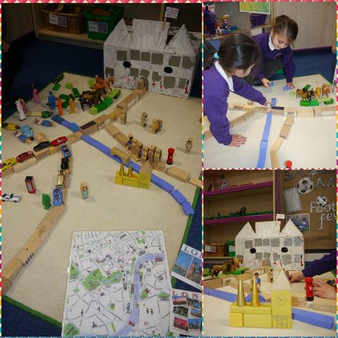 Exploring and making maps of London #smallworldplay #reception #EYFS My Local Area Eyfs, Great Fire Of London Continuous Provision, Maps Eyfs Ideas, Eyfs Geography Activities, Eyfs Maps Activities, Local Area Eyfs, Geography Continuous Provision, Great Fire Of London Ks1 Activities, Geography Eyfs