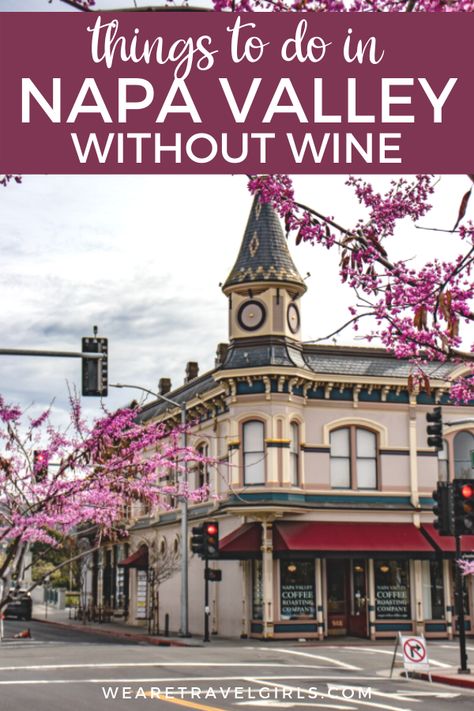 Napa Valley is known for being one of the best wine regions in the world, but there are plenty of things to do in Napa Valley without drinking wine. | things to do in Napa Valley activities | best things to do in napa valley california | top things to do in napa valley california Napa In October, Things To Do In Napa California, Things To Do In Napa Valley, Christmas California, Things To Do In Napa, Country Vacation, Napa Valley California, Napa Trip, Napa Valley Trip