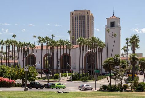 Los Angeles Union Station in 2012. Image courtesy Dietmar Rabich (CC BY-SA 4.0). California Zephyr, Union Los Angeles, London Square, Great America, Union Station, City Of Angels, Poster Pictures, Los Angeles Area, All Aboard