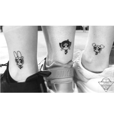 Tattoos Matching, Matching Best Friend Tattoos, Girls Tattoo, Girls Sister, Watermelon Diet, Cute Funny Cartoons, Best Friend Tattoos, Cartoon Tattoos, Sister Tattoos