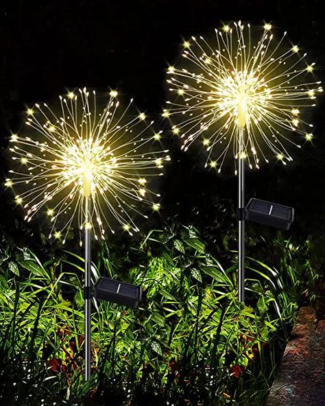 Led Firefly Lights, Firefly Garden Lights, Dandelion Wedding, Starburst Lights, Dandelion Light, Patio Decorations, Jazz Lounge, Starburst Light, Christmas Garden Decorations