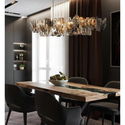 Fragment Art, Living/dining Room, Unique Chandeliers, Iron Pendant, Rectangle Chandelier, Kitchen Ceiling Lights, Kitchen Ceiling, Luxury Chandelier, Metal Chandelier