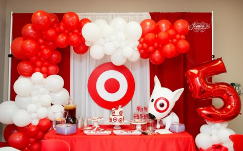 Target Themed Birthday Party, Target Birthday Party, Target Birthday, Target Party, Fifth Birthday Party, Miss Miss, Facebook Mom, Target Store, Fifth Birthday