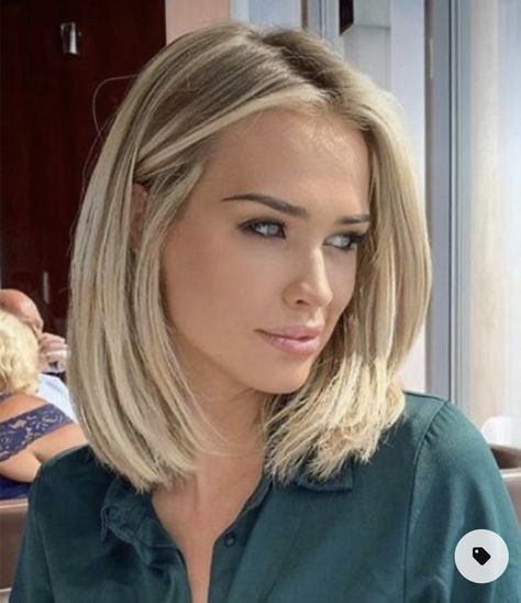 Lo Lights On Blonde Hair, Medium Haircut With Undercut For Women, Bob For Round Face Short, Blonde Highlights Straight Hair, Blonde Hair For Fall, Blonde Hair Transformations, Blonde Hair Inspiration, Blonde Hair Looks, Long Bob Hairstyles