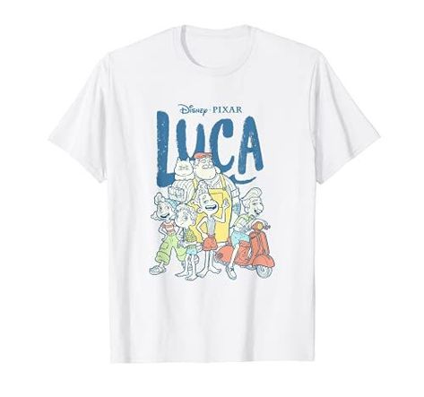 Solid colors: 100% Cotton; Heather Grey: 90% Cotton, 10% Polyester; All Other Heathers: 50% Cotton, 50% Polyester Imported Machine wash cold with like colors, dry low heat Officially Licensed Disney Pixar Luca Apparel 20PXLC00025A-001 Lightweight, Classic fit, Double-needle sleeve and bottom hem Trend Tshirts, Disney Luca, Italian Riviera, Disney Plus, Latest Trend, Coming Of Age, Boys Clothes Style, Trending Tshirts, Kids Fashion Boy