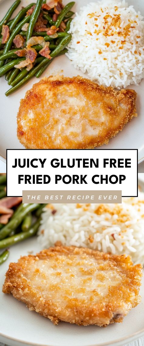 Image for Juicy Gluten Free Fried Pork Chop Gluten Free Pork Chop Recipes, Gluten Free Pork Chops, Savory Gluten Free, Pork Chops And Potatoes, Dinner With Family, Fried Pork Chops, Cozy Dinner, Baked Pork, Best Food Ever