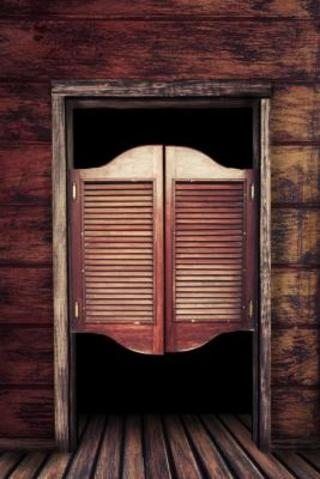 How to Make Saloon Doors (5 Steps) | eHow Western Cafe, Saloon Doors, Old West Saloon, Double Front Entry Doors, Bar Restaurant Design, Loft Door, Architecture Restaurant, Western Saloon, Vault Doors