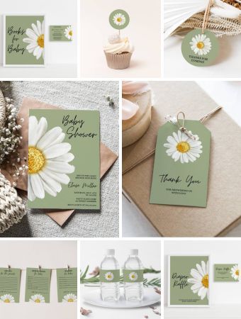 I’m thrilled to unveil this DIY party printable design, perfect for an enchanting and memorable baby shower. This theme features a beautiful white daisy flower set against a fresh green background, evoking a sense of natural elegance and purity. Whether you’re planning a small intimate gathering or a grand celebration, this daisy-themed printables will add...Read More Daisy Theme Baby Shower Ideas, Daisy Themed Baby Shower Ideas, Sage Green Daisy Nursery, Daisy Baby Shower Theme, Watch Me Grow Baby Shower, Baby Showe Ideas, Baby Shower Flower Theme Invites, Flower Baby Shower Theme, Flower Baby Shower