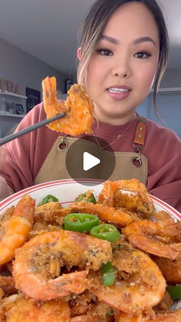 Salt Pepper Shrimp, Pepper Shrimp Recipe, Salt And Pepper Shrimp, Pepper Shrimp, Asian Dinners, Marinated Shrimp, Takeout Food, Edible Creations, Veggie Stir Fry