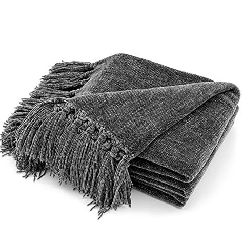 RECYCO Throw Blanket Soft Cozy Chenille Throw Blanket with Fringe Tassel for Couch Sofa Chair Bed Living Room (Dark G... Olive Green Bedrooms, Green Bedroom Design, Blanket With Fringe, Bed Living Room, Chenille Blanket, Cozy Sofa, Chenille Throw, Cozy Throw Blanket, Knit Throw Blanket