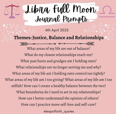 Full Moon Journal Prompts, Moon Journal Prompts, Libra Full Moon, Moon In Libra, Full Moon In Libra, Moon Journal, Close Relationship, Moon Cycles, Healthy Balance