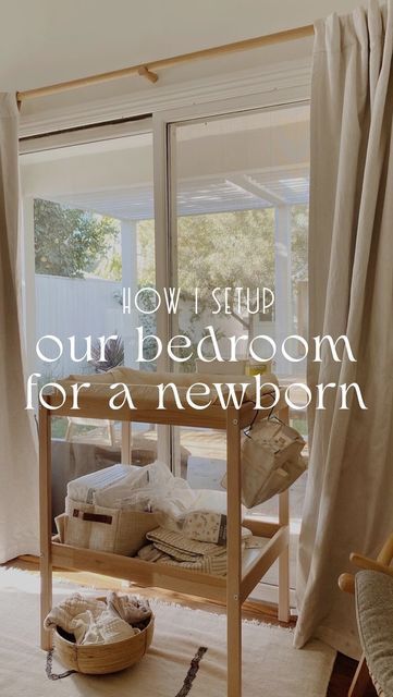 Parent And Newborn Shared Room, Bedroom Newborn Setup, 1 Bedroom Apartment Nursery Ideas, Crib Set Up For Newborn, Bedside Setup For Newborn, Snoo Bassinet In Bedroom, Newborn In Room With Parents, Newborn Space In Parents Room, Nursery Setup In Parents Room