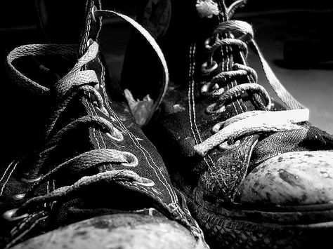 my shoes are muddy, girl - how about yours?  11/5 by michele cat, via Flickr Muddy Girl, Ankle Sneakers, Black N White Images, Shoe Art, Black N White, White Photo, Black And White Photographs, Sneaker Shopping, White Photography