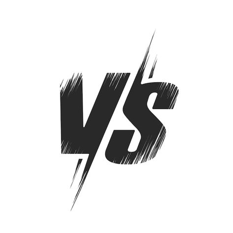 Vs versus icon logo black white symbol f... | Premium Vector #Freepik #vector #confrontation #duel #vs-logo #battle Cool Brands Logos, Vs Icon, Vs Png, Versus Logo, Grunge Drawing, Best Green Screen, Draw Logo, Vs Logo, Birthday Banner Background