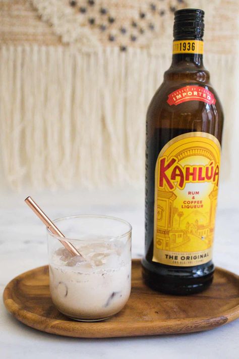 This simple recipe for Kahlua and Cream makes a deliciously creamy coffee cocktail recipe flavored with cinnamon and vanilla! Ready in just minutes, this simple method (requiring no special equipment!) showing you how to make Kahlua and Cream is one to remember the next time you're looking for an alternative to the classic espresso martini after dinner - or just because! Kalua And Cream, Kahlua And Cream Drink, Kalua Cream Drink, Kaluha Recipes Drinks Cocktails, Kaluah Recipes Cocktails, Drinks With Kahlua, Kahlua Coffee Drinks, Kaluha Recipes, Kaluah Recipes