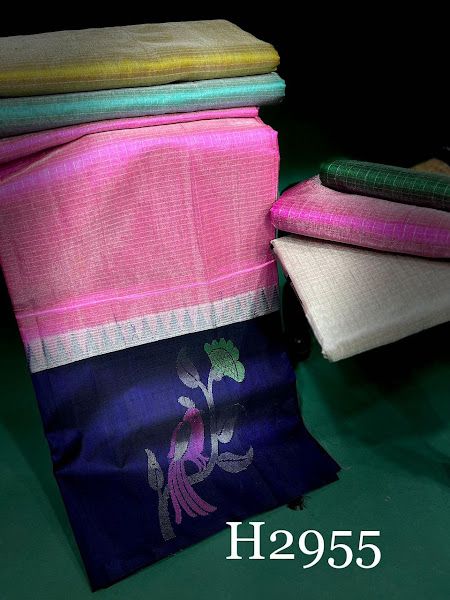 **H2955*****GADWAL TISSUES******India is home to many different communities, each with distinct cultural influences of their own. GADWAL has been India’s best kept secret with a culture that is ancient, raw and Rich. Introducing TISSUE GADWAL Sarees**** Luxurious Latest CONCEPTIVE PREMIUM GADWAL PATTU Sarees along Traditional Temple KORAVAI ZARI DESIGNER UNIQUE BORDERS and Grand Checks Tissue Design on body looks glamorous and elegant * Beautifully Handcrafted Rich Weaving Pallu* Pure Handl Gadwal Pattu Sarees Latest, Tissue Design, Gadwal Pattu Sarees, Indian Lengha, Gadwal Sarees, Handloom Weaving, Pattu Sarees, Best Kept Secret, Borders