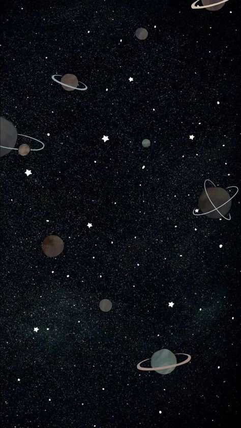 Planets And Stars, Wallpaper Estetika, Wallpaper Homescreen, Planets Wallpaper, Black Phone Wallpaper, 카드 디자인, Wallpaper Tumblr, Wallpaper Pastel, Cloud Wallpaper