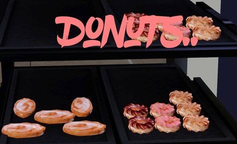 Types Of Donuts, Sims 4 Couple Poses, Sims 4 Cc Folder, Honey Buns, Sims 4 Cc Furniture, Sims 4 Collections, Edible Food, Sims 4 Clothing, Sims Mods