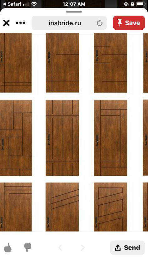 Groove Design On Door, Main Door Veener Design, Teak Ply Door Design, Laminate Groove Pattern, Door Design Grooves, Door Grove Design, Wooden Door Colour Ideas, Door Groove Design Modern, Vineer Groove Design Door