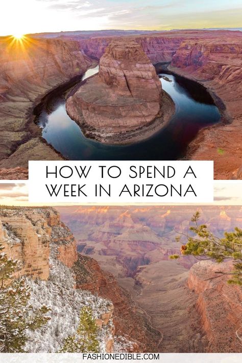 1 Week Arizona Itinerary, Western Usa Road Trip, Arizona In January, Scottsdale Shopping, Visiting Arizona, Sedona Arizona Restaurants, Arizona Attractions, Winter Road Trip, Arizona Travel Guide