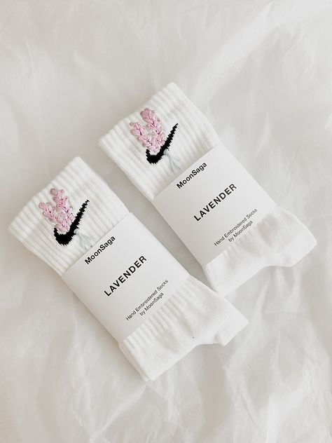 Sock Organizer, Nike Crew Socks, Sock Organization, Embroidered Socks, Organizer Ideas, Trendy Socks, Cute Nike Outfits, Cute Pajama Sets, Nike Socks