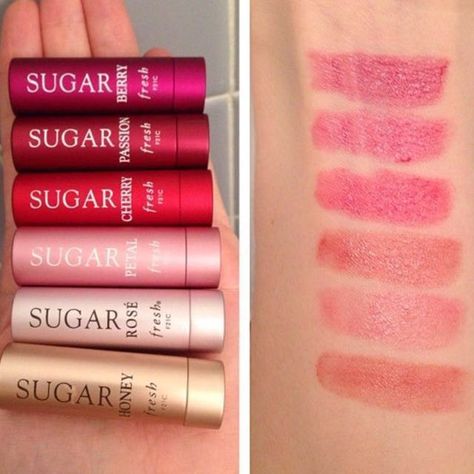 Fresh Sugar Lip Balm, Fresh Lip Balm, Sugar Lip Balm, Powder Bronzer, Bronzer Brush, Natural Glowy Makeup, Colors For Dark Skin, Smink Inspiration, Makeup Brush Set Professional