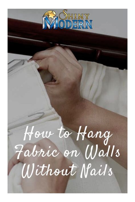 Sheets On Walls, Hanging Material On Wall, Hang Tapestry Without Nails, How To Cover A Wall With Fabric, Fabric Over Wall, Fabric To Cover Walls, Alternative To Painting Walls, How To Cover A Wall Without Painting, Draped Fabric On Wall