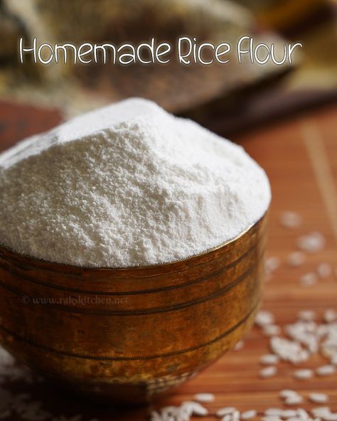 Rice Flour Recipes Baking, Baking With Rice Flour, Homemade Rice Flour, How To Make Rice Flour, Homemade Rice Flour How To Make, Making Rice Flour, How To Make Rice Flour At Home, Make Rice Flour, Chakri Recipe Rice Flour