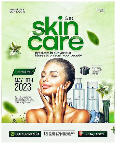 Soap Flyer Design, Soap Advertisement Design, Cosmetics Flyer Design, Skincare Flyer Design, Salon Creative Ads, Skincare Poster Design, Skin Care Design, Skincare Poster, Beauty Flyer