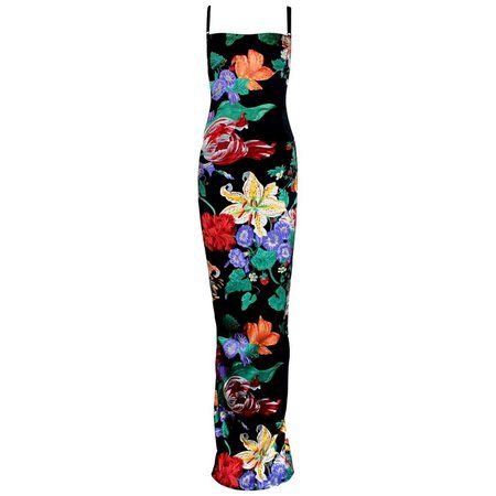 Carries SATC 1990s Dolce and Gabbana Hand-Painted Floral Corset Evening Dress Gown For Sale at 1stDibs | ShopLook Corset Evening Dress, Floral Corset Dress, Black Lace Evening Gown, Fashion Png, Hand Painted Dress, Lace Evening Gowns, Floral Corset, Designer Evening Dresses, Lace Print