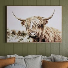 Highland Cow Painting, Cow Wall Art, Creative Wall Decor, Cow Canvas, Fine Art Painting Oil, Cow Painting, Modern Wall Art Canvas, Unframed Wall Art, Online Wall Art