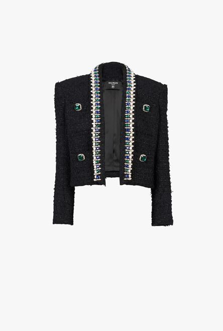 Gucci Tweed Jacket, Balmain Tweed, Balmain Jacket, Tweed Outfit, Spencer Jacket, Balmain Collection, Collarless Jacket, Blazer Designs, Casual Jackets