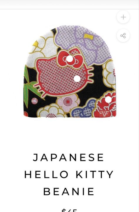 Clothing Logo Inspiration, Japanese Hello Kitty, Hello Kitty Beanie, Kitty Beanie, Earthy Girl, Cute Online Clothing Stores, Beanie Fits, Cute Clothing Stores, Teen Swag Outfits