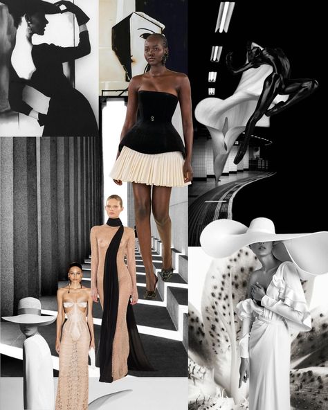 Monday Mood → channeling timeless elegance and all things black & white 🖤🤍  Drawing inspiration from classic contrasts and modern minimalism, we’re living for sleek lines, sophisticated decor, and out of the box fashion choices. #weddingdesign #weddinginspiration #weddinginspo #designinspiration #moodboard #mondaymood #afghanbride #2024bride #bridetobe #brides #designinspo #visionboard #blackandwhite #weddingdesigner #weddingplanner #bridal #bridalfashion #hautecouture #schiaparelli All Things Black, Black And White Fashion, Monday Mood, Water Projects, Sophisticated Decor, Corporate Wear, Fusion Wedding, Modern Minimalism, Mood Board Fashion