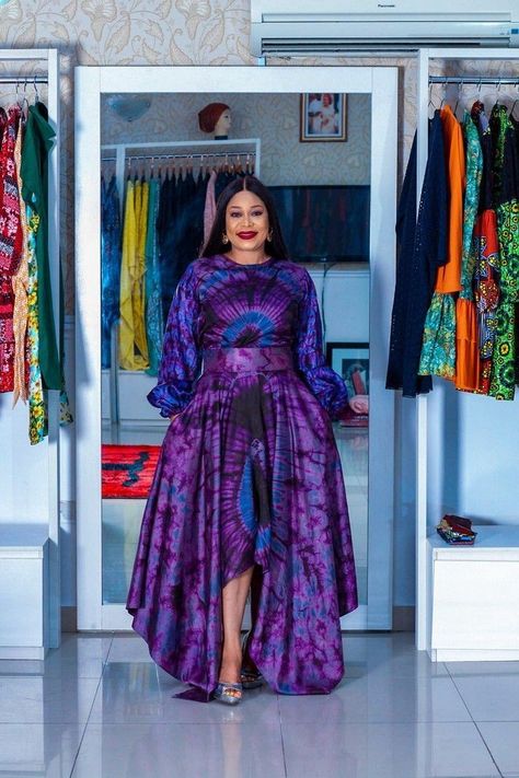 Silk Kampala Styles, Tye And Dye Dress, Adire Styles For Women, Adire Kaftan Styles, Adire Gown Styles, African Fashion For Men, Adire Styles, Kaftan Styles, Tye And Dye