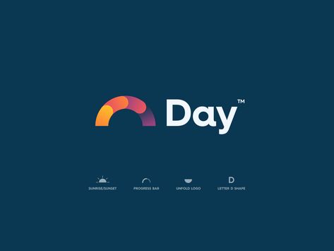 Day App Logo by Jordan Jenkins for Unfold #dribbble #design #branding #logo #logodesign #graphicdesign Alert Logo, Move Logo, Minimal Logos Inspiration, Logo Design Agency, Logo Design Examples, Learning Logo, Logo Sketches, Logo Design Set, Find Logo