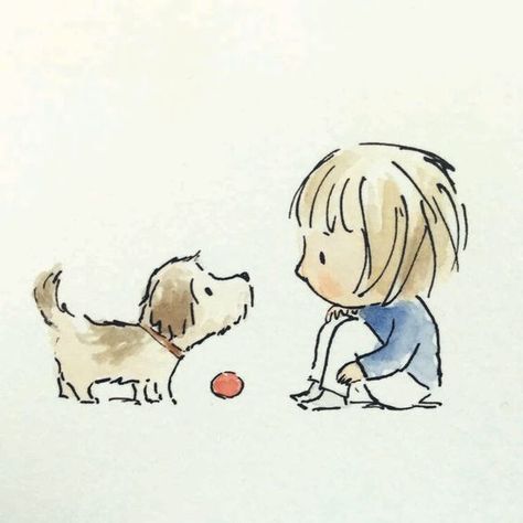 Jane Massey, Chicken Drawing, Boy And His Dog, Baby Fruit, 강아지 그림, Book Illustration Art, Dog Illustration, Dog Drawing, Childrens Art