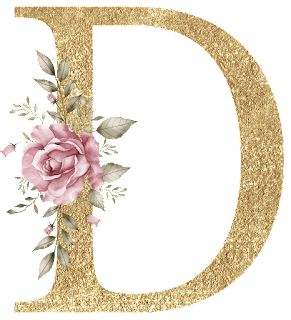 "My Heritage": "Floral Alphabet" Letter Wreath, Floral Monogram Letter, Glitter Png, The Letter D, Alphabet Letters Design, Baby Ballerina, Apple Logo Wallpaper Iphone, Fancy Script, Floral Alphabet