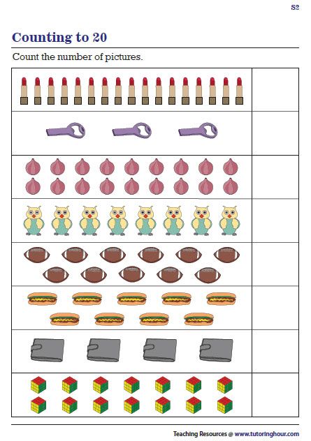 Count And Write, Counting To 20, Counting Objects, Alphabet Crafts, Number Sense, Math Worksheet, Grade 2, Teacher Life, Math Activities