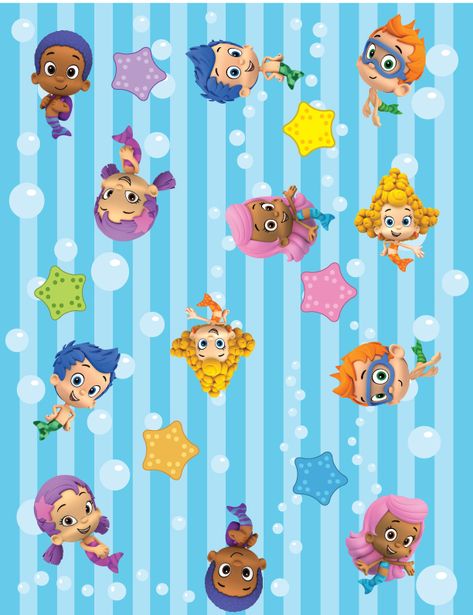 Bubble Guppies Wallpaper, Bubble Guppies Birthday Theme, Bubble Guppies Birthday Party, Bubble Guppies Party, Toddler Themes, Bubble Birthday, Bubble Guppies Birthday, Kids Bubbles, Mickey Mouse Parties