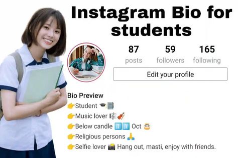 Bio For Students, Bio For Instagram For Boys, Bio For Boys, Bio For Instagram, Instagram Bios, Facebook Bio, Bio Ideas, Signature Ideas, Travel Music