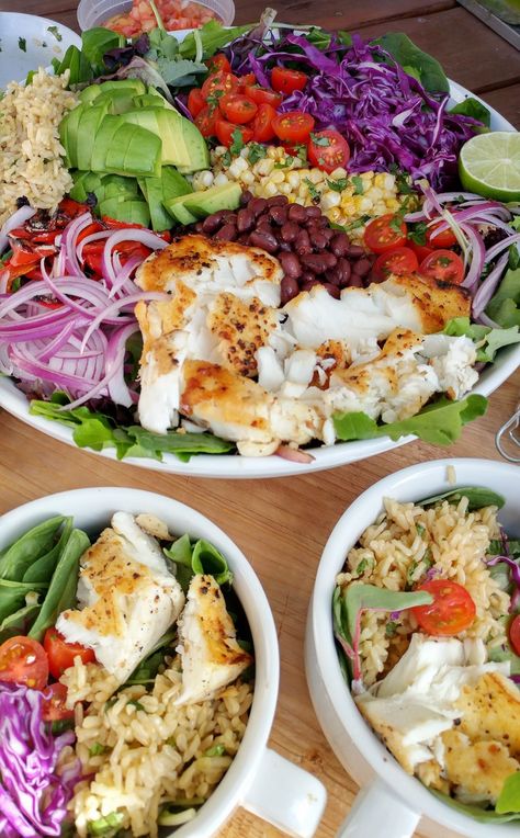 Clean Food Crush Rachel Maser Week 1, Tilapia Bowl, Rethink Your Drink, Taco Bowl Recipe, Fish Taco, Lime Vinaigrette, Taco Bowls, Clean Food Crush, Food Crush