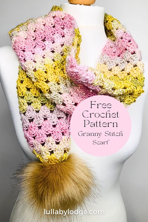 Learn how to make a granny stitch scarf with our informative blog post. Packed with tips and tricks, this guide will help you navigate common challenges and create a beautiful scarf with ease, no matter your skill level. Granny Stitch Scarf Pattern, Granny Stitch Scarf Pattern Free, Childrens Scarf Pattern, Granny Stitch Scarf, Loop Scarf Pattern, Unique Crochet Patterns, Garter Stitch Scarf, Crochet Granny Stitch, Crochet Infinity Scarf Pattern