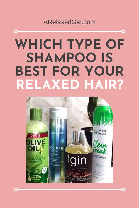 With so many different types of shampoos to choose from it can be hard to make sure you're finding the right one for your relaxed hair. Here is some info on moisturizing and clarifying shampoos to help make that decision-making easier. Relaxed Hair Regimen, Relaxed Hair Growth, Chelating Shampoo, Relaxed Hair Journey, Healthy Relaxed Hair, Relaxed Hair Care, Protein Shampoo, Hair Growth Foods, Good Shampoo And Conditioner