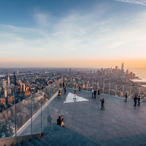 What to Expect at Edge—New York’s Newest, Most Breath-Taking Experience | Hudson Yards New York Beautiful Places, Hudson Yards Nyc Photography, New York The Edge, New York Edge, The Edge New York, The Edge Nyc, Hudson Yards Nyc, Belitung Island, New York Rooftop