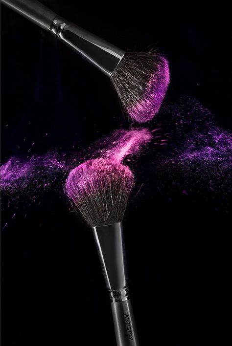 Pink & Purple Makeup Brush Photography Makeup Backgrounds, Cosmetic Photography, Mermaid Beauty, Makeup Illustration, Makeup Wallpapers, Brush Background, Makeup Logo, Easter Nail Art, Purple Makeup